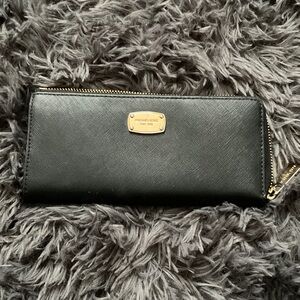 Michael Kors Black Saffiano Leather Wallet